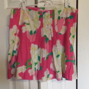 Lilly Pulitzer Pleated Front Mini Skirt